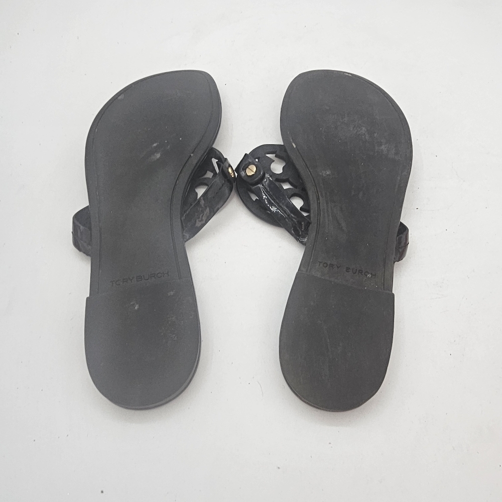 Tory Burch Miller Women’s Black Patent Sandals Size 9.5 US - Picture 10 of 10